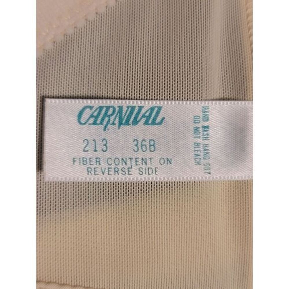 CARNIVAL vintage Size 36B Ivory Bustier corset Cropped bra Top 90s Lingerie NWOT - Picture 8 of 9